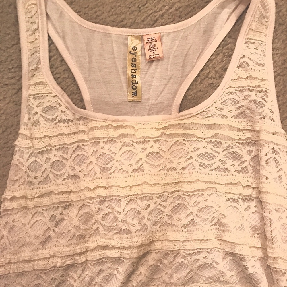 White Lace Tank Top